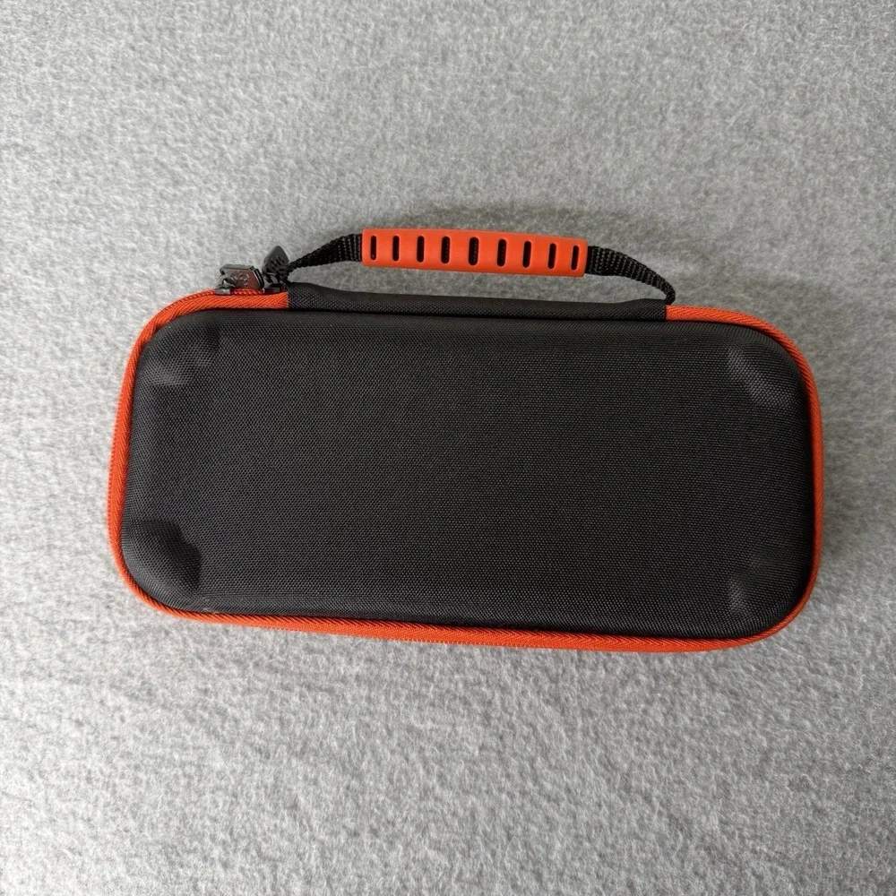 Nintendo Switch Black Case Red Zipper Pockets Game Case‎ Only